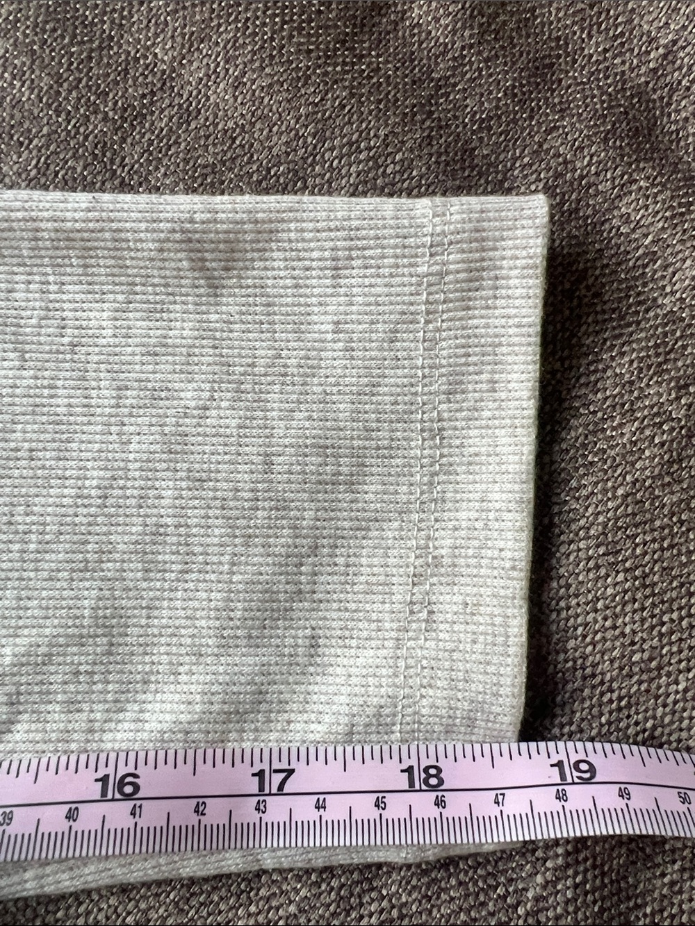 Rafaella Neutral Cream Split V Pullover Sweatshirt - Picture 4 of 7